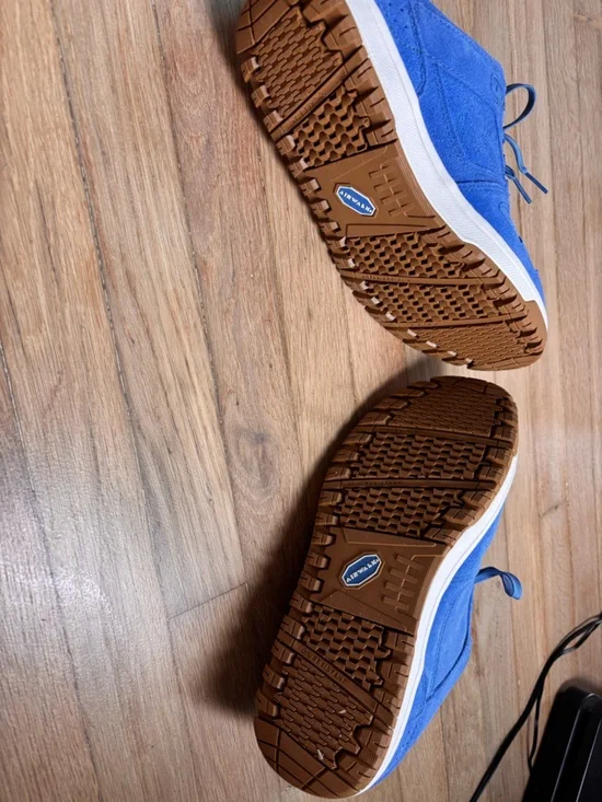 Airwalk Work Mongo Composite Toe Industrial Shoe Blue Suede 10 Wide Womens - Picture 7 of 9